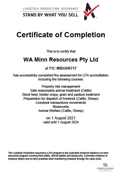 livestock-production-assurance-certificate